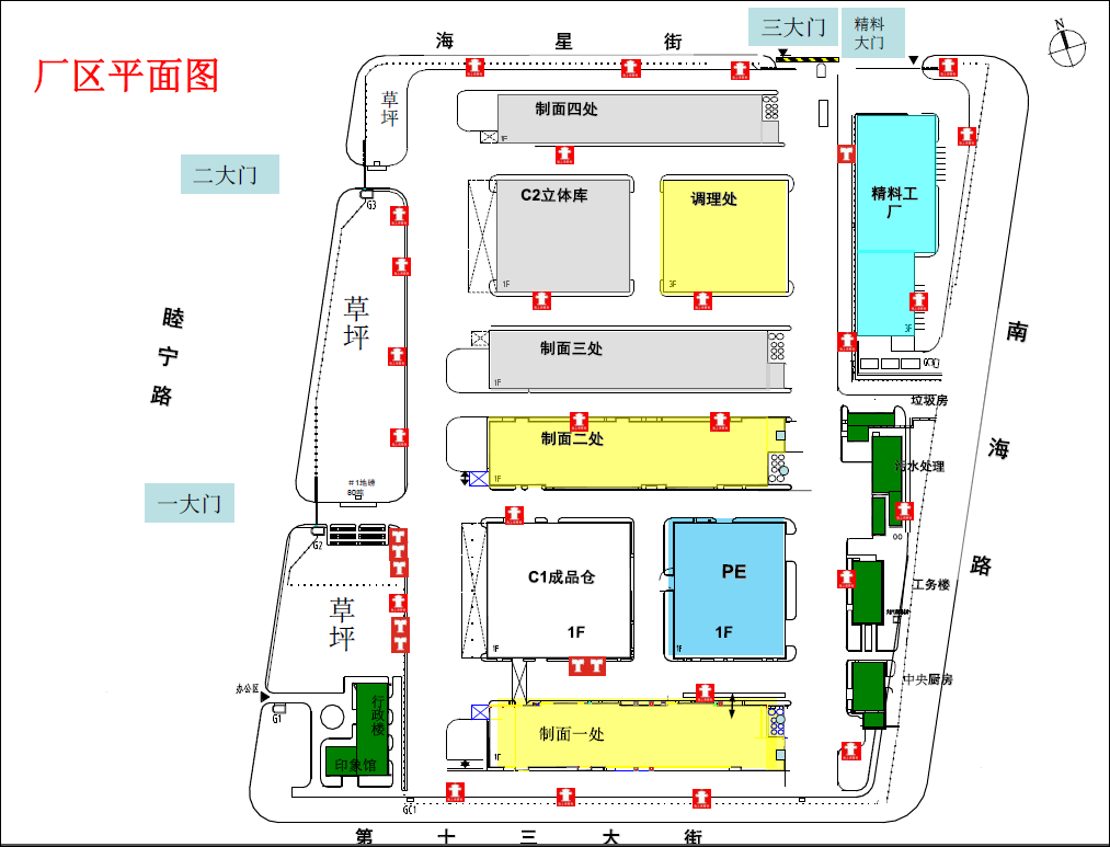 简易厂区平面布置图图片